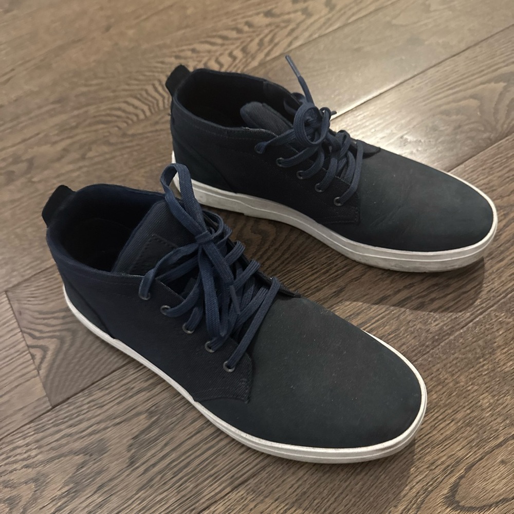 Timberland Navy Sneakers with White Outsole